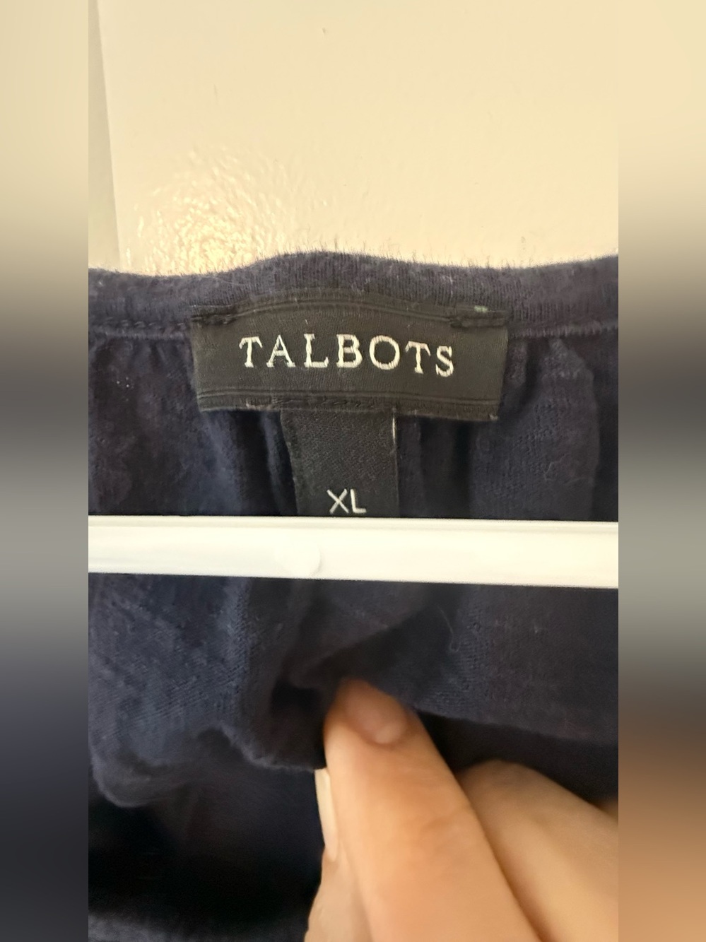 Talbots Black Short-Sleeve Scoop Neck Blouse - Picture 3 of 5